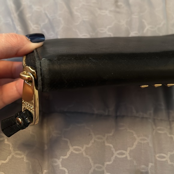 Badgley Mischka Black Wallet with Studded Details - Picture 5 of 6